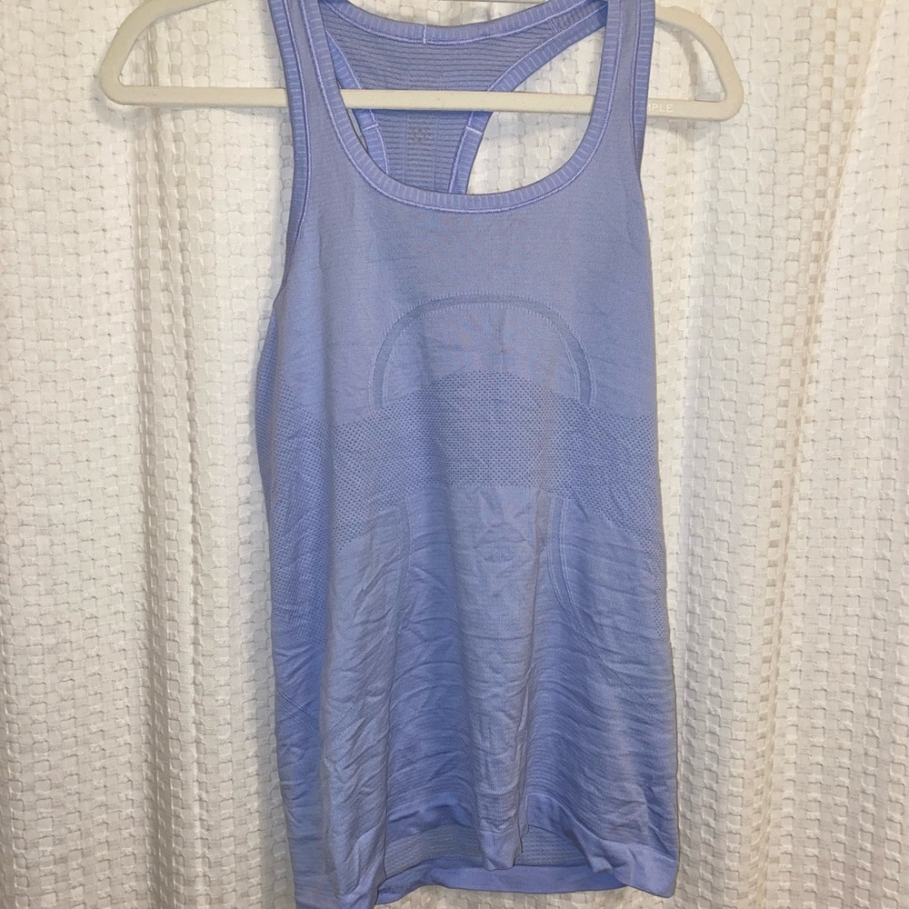 Lululemon swiftly tech racer back tank top purple/lilac color